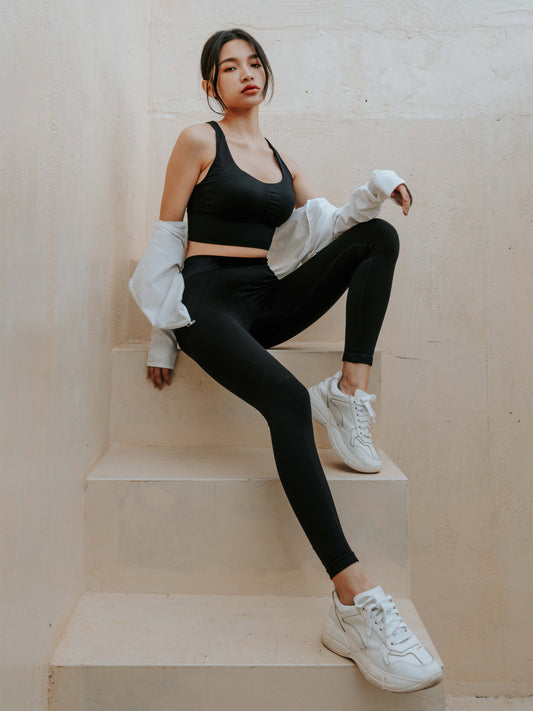 NU Concept 美敷肌能®壓力褲-全長寂靜黑,美敷循環更加倍,就像幫腿敷面膜!