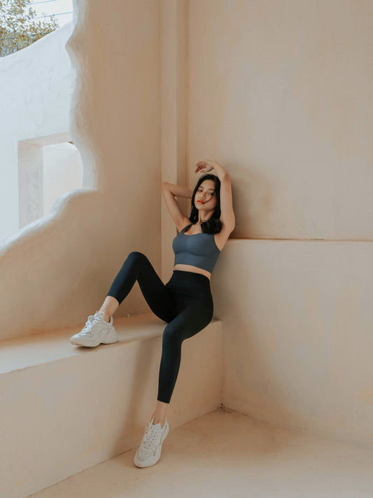 FIR 美敷肌能壓力褲-七分-寂靜黑,有效提高血液流速及增加血氧濃度!NU Concept 肌能衣研製所