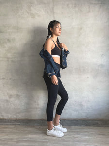 NU Concept 肌能衣研製所 FIR 美敷肌能壓力褲－七分-寂靜黑，壓力褲首選品牌！