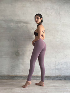 MIT FIR 美敷肌能壓力褲－全長-慵懶灰粉，完美包覆穩定肌群！NU Concept 肌能衣研製所