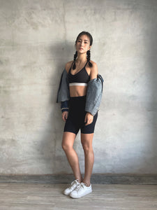 NU Concept 肌能衣研製所 FIR 美敷肌能壓力褲－五分-寂靜黑，練出蜜桃臀不費勁！
