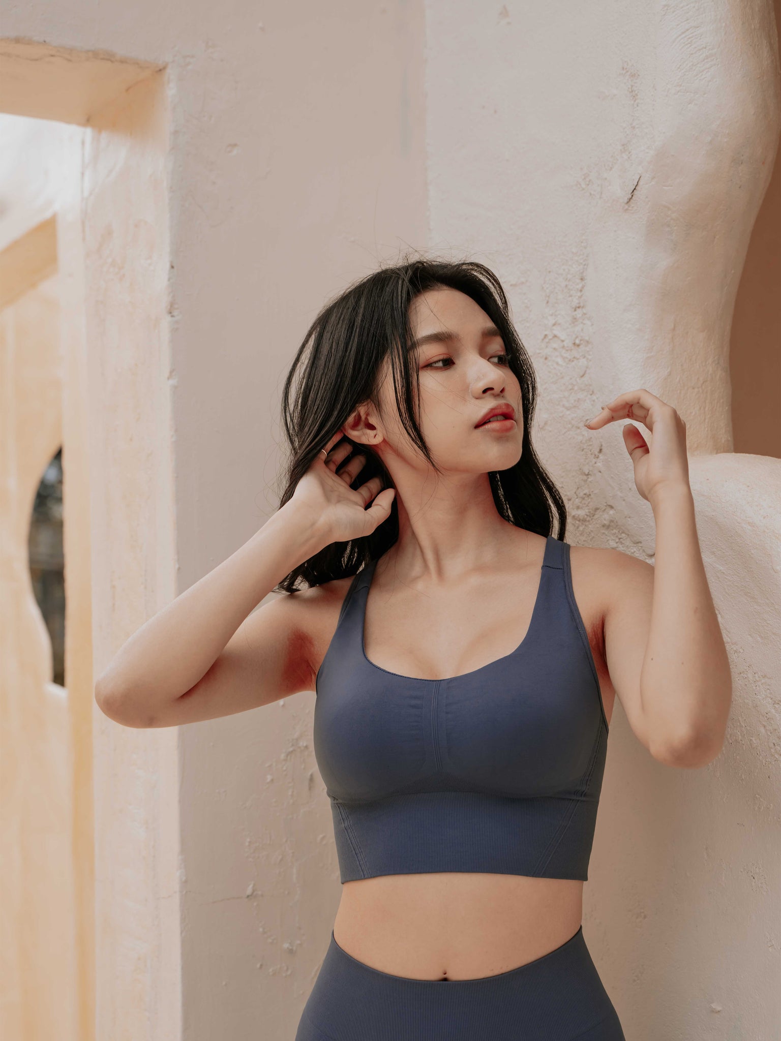 NU Concept 肌能衣研製所 FIR 美敷肌能運動內衣－T背款 -沉澱藍，運動內衣首選品牌！