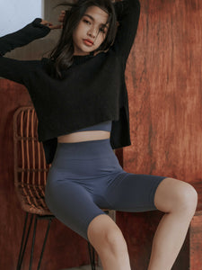 NU Concept 肌能衣研製所 FIR 美敷肌能壓力褲－五分-沉澱藍，壓力褲首選品牌！