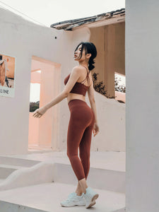 NU Concept 肌能衣研製所 FIR 美敷肌能壓力褲－七分-胭脂霧紅，壓力褲首選品牌！